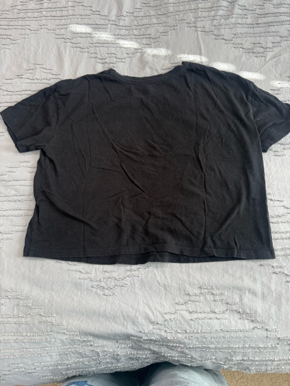 Old Navy Black Cropped Stevie Nicks Graphic Tee - Picture 5 of 7
